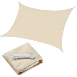 TOLDO VELA SOMBREO CUADRADO POLYESTER 160GR 05X05M CREMA NATUUR 23026082