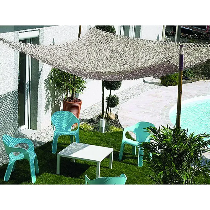 TOLDO VELA SOMBREO RECTANGULAR CAMUFLAJE 03X04M BLANCO ROTO NATUUR 23026087
