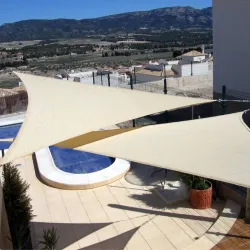 TOLDO VELA SOMBREO TRIANGULAR POLIETILENO 185GR 05X05X05M BLANCO ROTO NATUUR 23029073