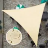 TOLDO VELA SOMBREO TRIANGULAR POLYESTER 160GR 05X05X05M CREMA NATUUR 23026079