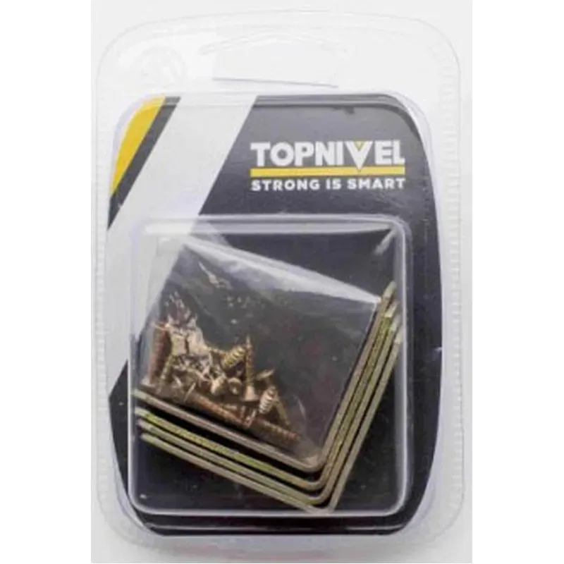 ANGULO SOPORTE REFORZADO BICROMATADO 50MM 4UDS NIVEL NV106085