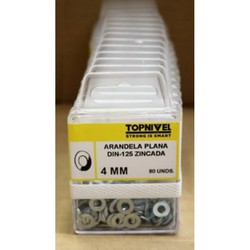 ARANDELA FIJACION DIN125 CINCADA M4 80 UDS NIVEL NV124260-2578