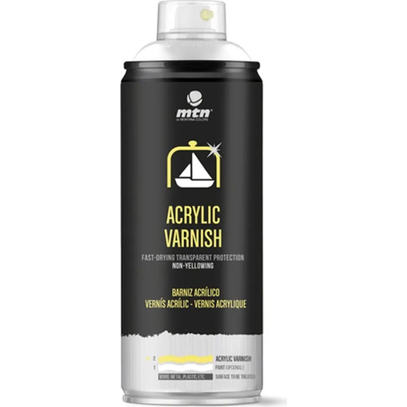 BARNIZ BRILLANTE INCOLORO SPRAY 400ML MONTANA EX014PR0908