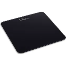 BASCULA BAÑO DIGITAL CRISTAL NEGRA AMBIT EB3469