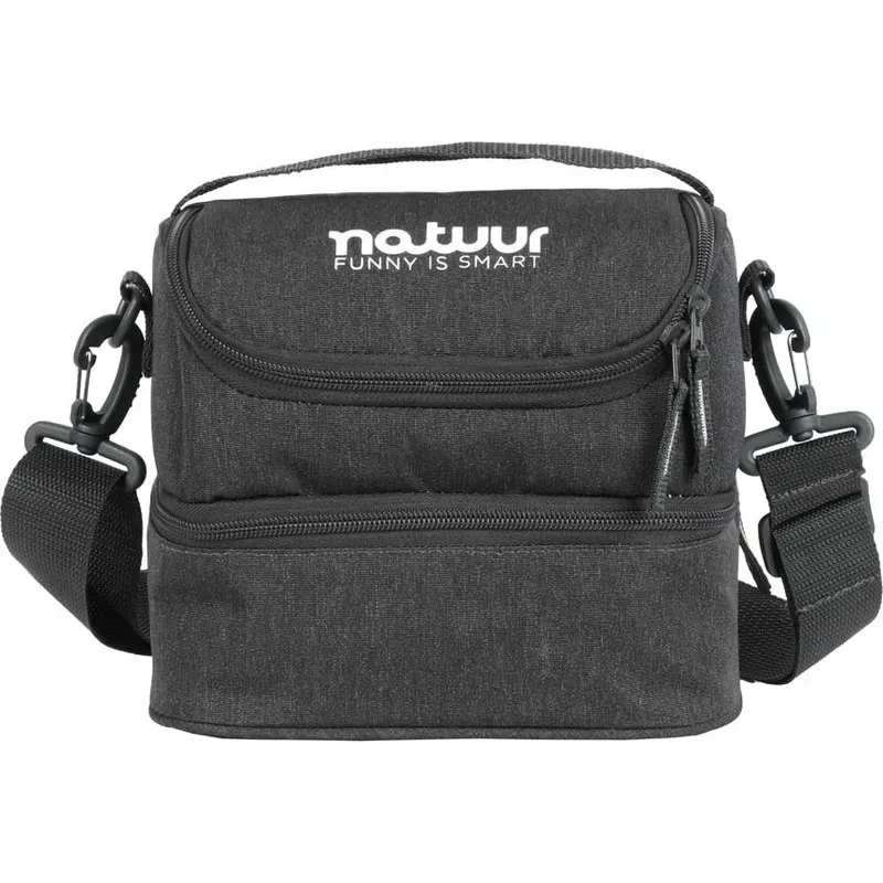 BOLSA PORTA ALIMENTOS FLEXIBLE NATUUR 22X17X18 CM GRIS 2 COMPARTIMENTOS NATUUR NT128954