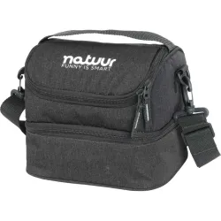 BOLSA PORTA ALIMENTOS FLEXIBLE NATUUR 22X17X18 CM GRIS 2 COMPARTIMENTOS NATUUR NT128954