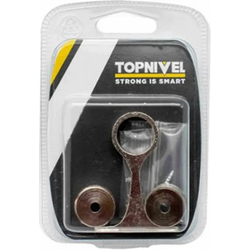 CASQUILLO TUBO ARMARIO SOPORTE CENTRAL NIQUEL 19 MM 3 UDS NIVEL NV106102