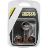 CASQUILLO TUBO ARMARIO SOPORTE CENTRAL NIQUEL 19 MM 3 UDS NIVEL NV106102