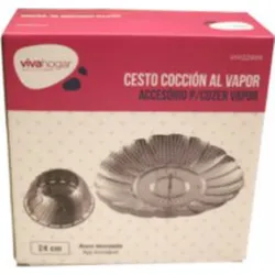 CESTO COC VAPOR 24CM INOX VIVAHOGAR VIVAHOGAR VH122999