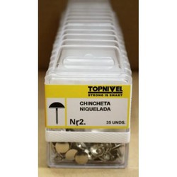 CHINCHETA NIQUELADA diametro 9,6 MM 9 MM 30 UDS NIVEL NV124252-9812
