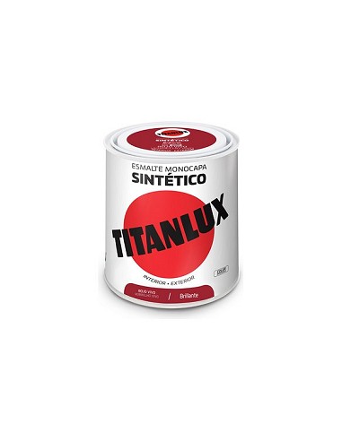 Compra Esmalte sintetico brillo 0523 250 ml rojo vivo TITANLUX F01052314/5808946 al mejor precio