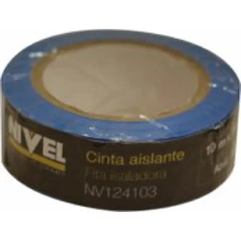 CINTA AISLANTE PVC 10MT 19MM AZUL NIVEL NV124103