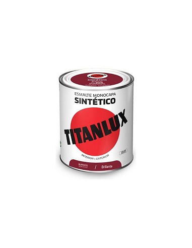 Compra Esmalte sintetico brillo 0524 750 ml burdeos TITANLUX F01052434/5808948 al mejor precio