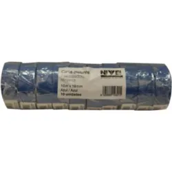 CINTA AISLANTE PVC 10MT 19MM AZUL NIVEL NV124103