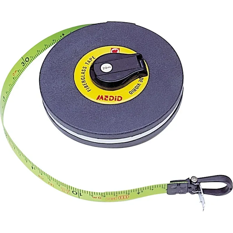 CINTA METRICA CERRADA FIBRA 25M 1400 FLUORESCENTE 140025