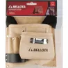 CINTURON PORTA-HERRAMIEINTAS DE PIEL 3 BOLSILLOS BELLOTA PC3BOL