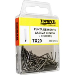 CLAVO CABEZA CONICA 1,2X20MM 140 UDS NIVEL NV124218-6200