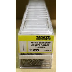 CLAVO CABEZA CONICA 1,8X35MM 60 UDS NIVEL NV124221-1069