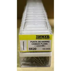 CLAVO CABEZA PLANA 1,4X20MM 120 UDS NIVEL NV124211-2189