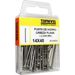 CLAVO CABEZA PLANA 2,2X40MM 35 UDS NIVEL NV124214-2226