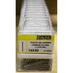 CLAVO CABEZA PLANA 2,2X40MM 35 UDS NIVEL NV124214-2226
