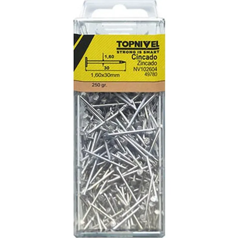 CLAVO FIJ C/PL. 1,6X030MM 250GR NIVEL NIVEL NV102604