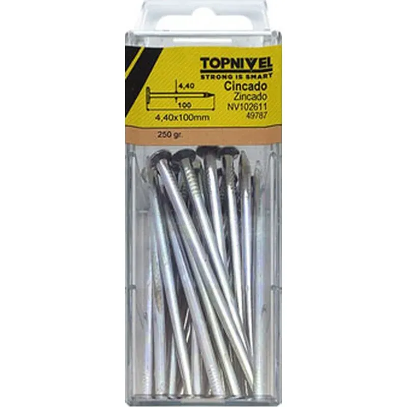 CLAVO FIJ C/PL. 4,4X100MM 250GR NIVEL NIVEL NV102611