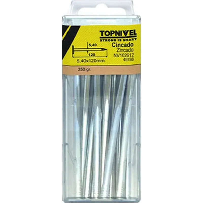 CLAVO FIJ C/PL. 5,4X120MM 250GR NIVEL NIVEL NV102612