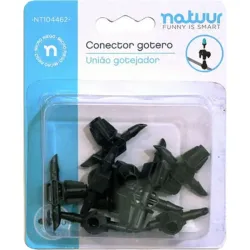 CONECTOR MICRO RIEGO 4MM GOTERO NATUUR NE NT104462 10 PZ NATUUR NT104462