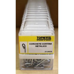 CORCHETE CORTINA METALICA 20 UDS NIVEL NV124233-2103