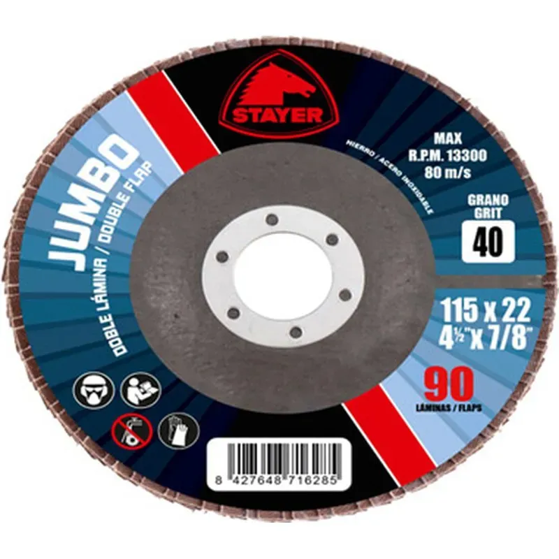 DISCO LAMINA INOX PRO-CER 125 GR 40 STAYER 9.349