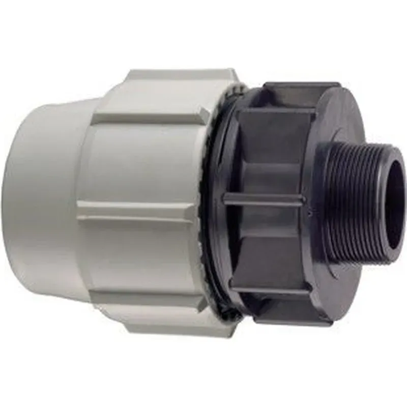 ENLACE MIXTO ROSCA MACHO 50 MM X 2" `POLIETILENO PLASSON 070200050020