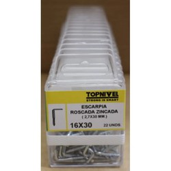 ESCARPIA ROSCADA CINCADA 16X30MM 20 UDS NIVEL NV124140-1946
