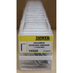 ESCARPIA ROSCADA CINCADA 19X60MM 8 UDS NIVEL NV124143-5098