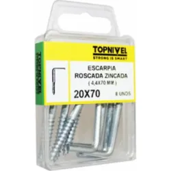 ESCARPIA ROSCADA CINCADA 20X70MM 6 UDS NIVEL NV124144-1472