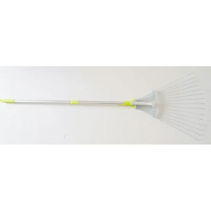 ESCOBA RECOGEHOJAS MATALICO 15 DIENTES MANGO TELESCOPICO NATUUR NT113623