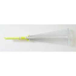 ESCOBA RECOGEHOJAS MATALICO 15 DIENTES MANGO TELESCOPICO NATUUR NT113623