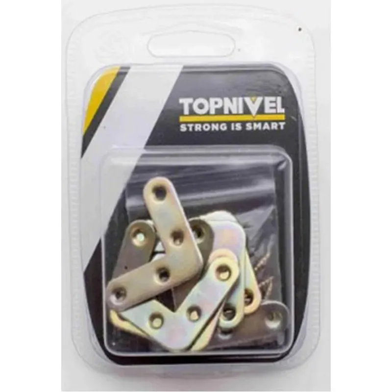 ESCUADRA SOPORTE PLANA NIVEL BICROMATADO 40MM 8UDS NIVEL NV106144