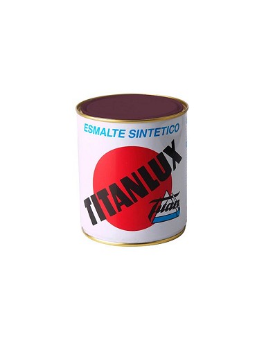 Compra Esmalte sintetico brillo 547 375 ml marron TITANLUX 1054738 al mejor precio