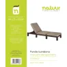 FUNDA PROT 175X76X79CM TUMBONA NATUUR PVC VER NT68472 NATUUR NT68472