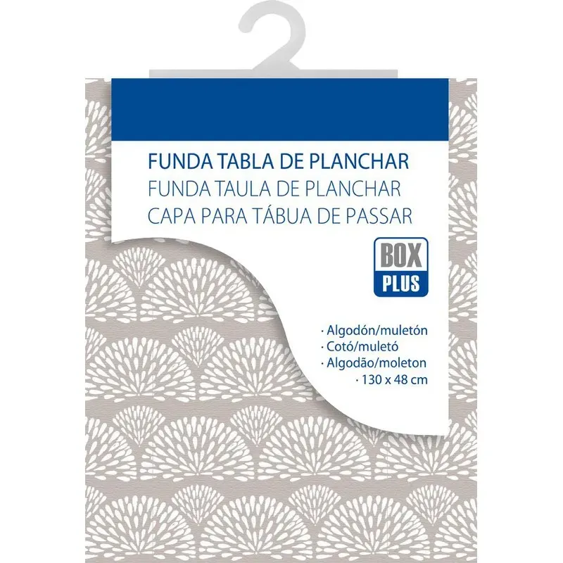 FUNDA TABLA PLANCHAR 130 X 48CM MULETON SURTIDA BOX PLUS AM-04P