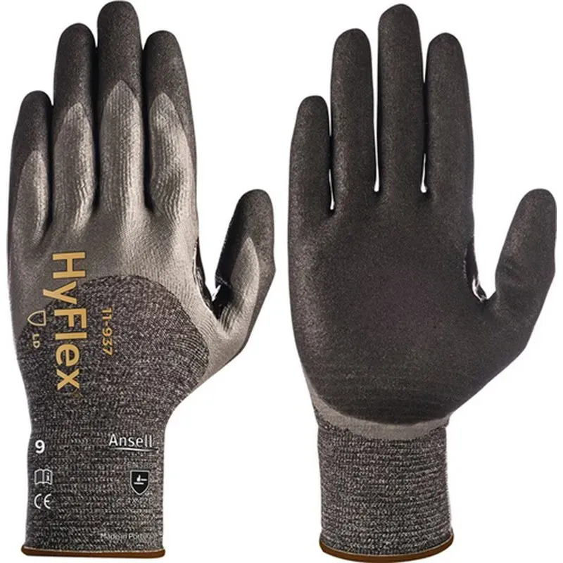 GUANTE ANTICORTE 07 PU/NITRILO NG/GR HYFLEX 11-937 ANSELL ANSELL 11-937