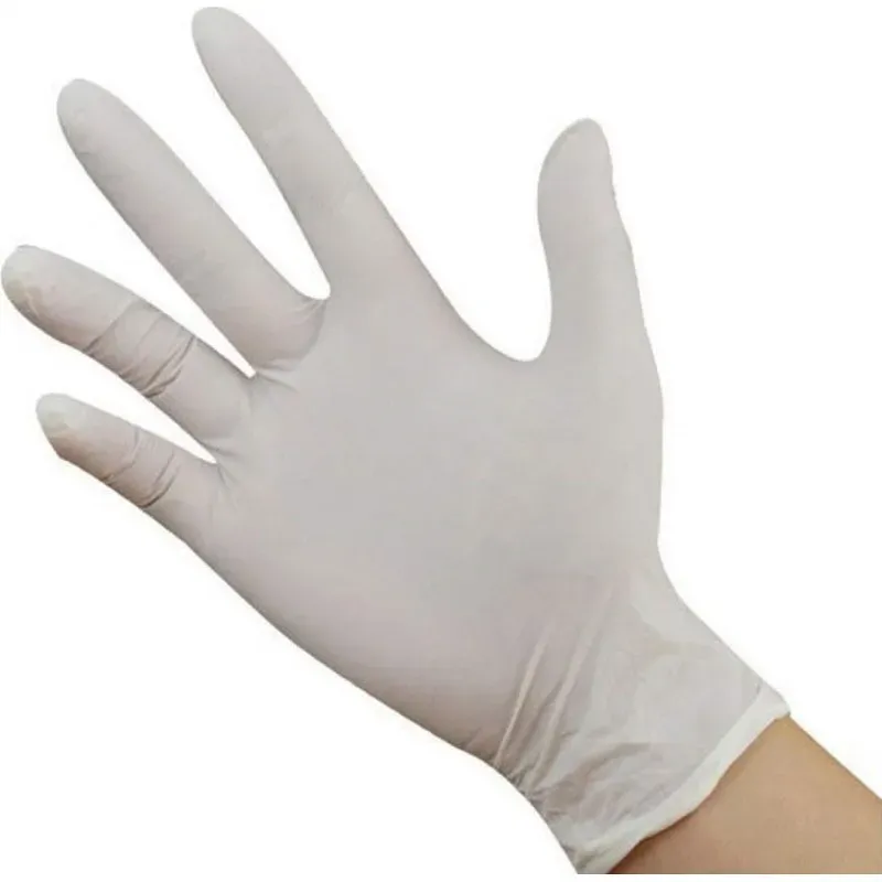 GUANTE DESECHABLE NITRILO BLANCO 100UN TALLA L NON
