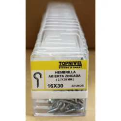 HEMBRILLA ABIERTA CINCADA 16X30MM 20 UDS NIVEL NV124167-1731