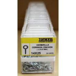 HEMBRILLA CERRADA CINCADA 14X25MM 22 UDS NIVEL NV124154-1496