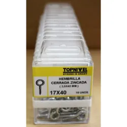 HEMBRILLA CERRADA CINCADA 17X40MM 16 UDS NIVEL NV124156-1557