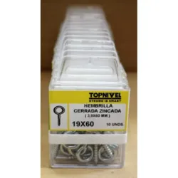 HEMBRILLA CERRADA CINCADA 19X60MM 8 UDS NIVEL NV124158-1618