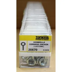 HEMBRILLA CERRADA CINCADA 20X70MM 6 UDS NIVEL NV124159-1649