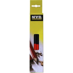 LAPIZ CARPINTERO 18 CM AZUL/ROJO NIVEL NV111735
