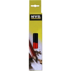 LAPIZ CARPINTERO 18 CM AZUL/ROJO NIVEL NV111735